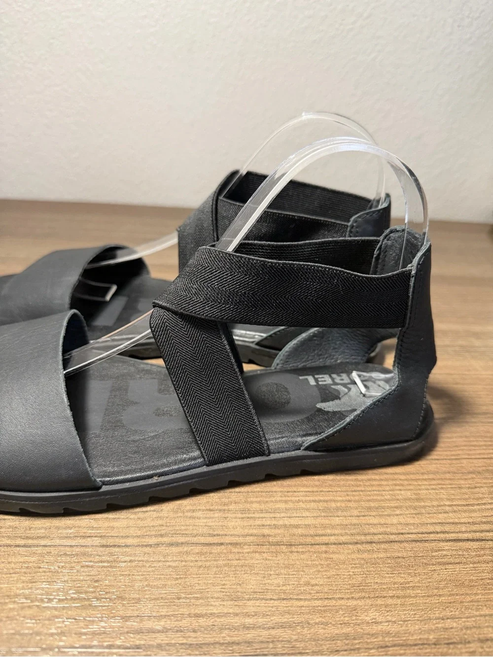 Sorel Ella II Sandal in Black Leather